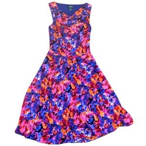 Lauren Ralph Lauren Floral Cowl Neck Maxi Dress